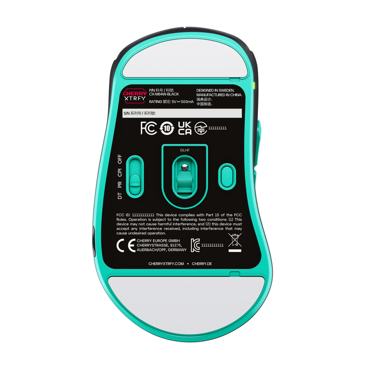Xtrfy M64 Wieless Svart / Vit